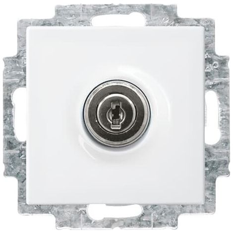 Busch-Jaeger Enchufe SCHUKO® inserto Safety+ con tapa abatible y cierre igual blanco alpino - Busch-balance® SI (20 EUKBSL-914-101), 2CKA002018A1514