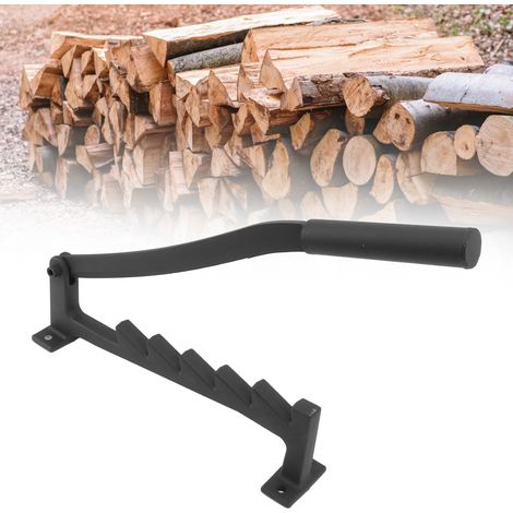 Fendeuse de bûches amovible en acier au carbone, fendeuse de bûches murale, séparateur de bûches pour terrasse extérieure, fendeuse à bois, séparation du bois. (1/5)
