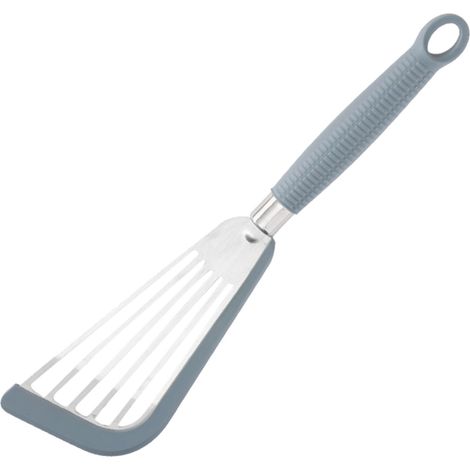 Spatule À Poisson - Acier Inoxydable - Tête Plate Et Perforée - Pour Poêles En Fonte Et Poêles À Frire - 33 Cm - 1 Pièce (1/3)