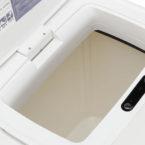 Poubelle automatique à capteur infrarouge 14 L pour la maison, la cuisine et la chambre, blanche (1/5)