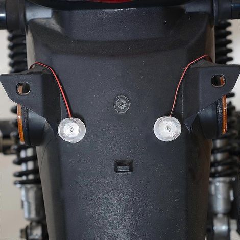 paire de feux de signalisation LED universels pour moto DC12V-85V - Vert (Rouge) (1/4)