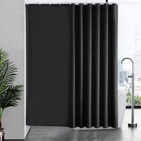 Duschvorhang 240 x 180 cm – 16 Haken inklusive – Wasserdicht und schimmelresistent – Maschinenwaschbares Polyestergewebe (1/5)