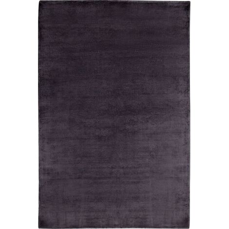 Tapis de Salon et Bureau Moderne en Viscose 140 x 200 cm Gris Foncé Gesi II (1/5)