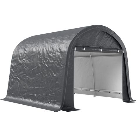 GagaTente de stockage de jardin 3x3m avec cadre en acier Gris (1/5)