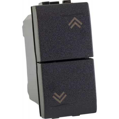 PULSANTE DOPPIO PER SERRANDA LIVING PLUS 10A GRIGIO MAURER