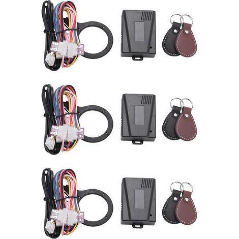 Adecuado para 3 botones inteligentes de arranque y parada del motor del coche, sistema de entrada sin llave RFID, arranque y parada automáticos.