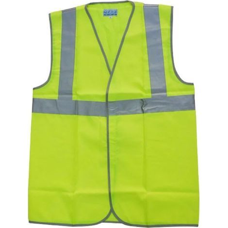 Gilet de sécurité avec bande réfléchissante, gilet de sécurité pour personnel de sécurité, géomètre, motocycliste (1/4)