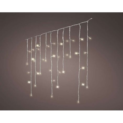 Luci a ghiacciolo per tende a LED lampeggianti 5,8 m 240 LED a luce calda (1/3)