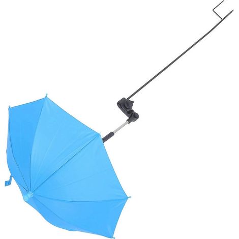 Parasol de jardin pour plantes en pot, bleu ciel, imperméable, avec protection solaire réglable (lot de 3). (1/5)