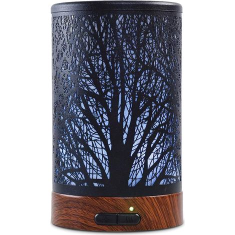 Ineasicer Ultraschall-Diffusor für ätherische Öle, elektrisch, Aromatherapie, Metall, mit 7-Farbwechsel, Timer und automatischer Abschaltung, für Schlafzimmer, Wohnzimmer, Spa, Yoga, Massage – 150 ml, (1/5)