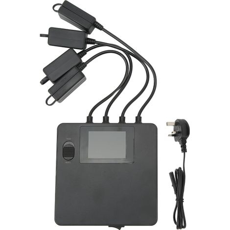 Chargeur Batterie Intelligent avec Écran Digital pour DJI Mini 3 / Mini 3 Pro, AC 100-240V 5V/3A, 2 Modes de Charge, 4 Ports, Prise UK (1/5)