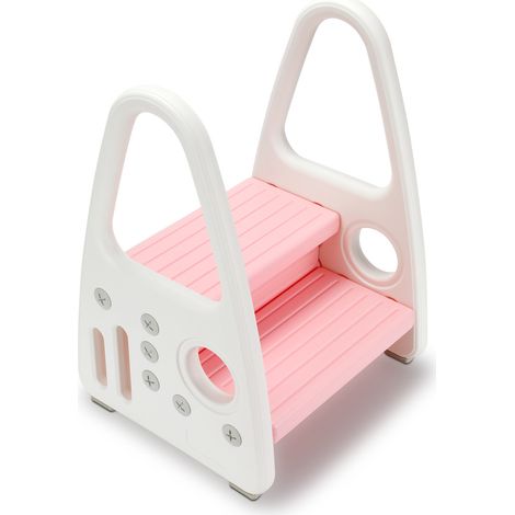 SWANEW Sgabello per bambini a 2 livelli Rosa (1/5)