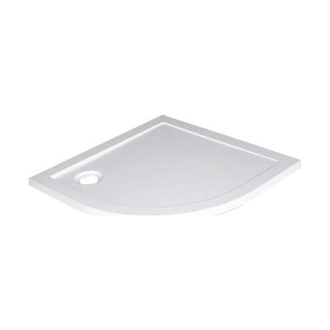 ONDEE - Plato de ducha BULL - Antideslizante - SMC - Blanco - Extra-plano - 1/4 círculo 80
