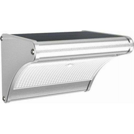 Lampe solaire LED, boîtier en aluminium, extérieur étanche, détection de mouvement radar, convient pour porche, jardin, terrasse, garage (1/4)