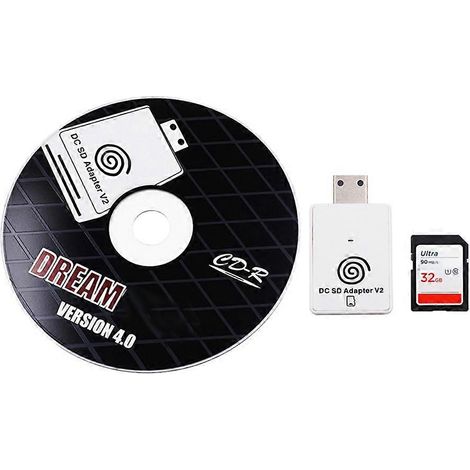 Lecteur de carte SD + carte 32 Go pour SEGA Dreamcast Dreamshell V4.0, adaptateur de lecteur de cartes TF avec chargeur de démarrage DreamShell (1/5)