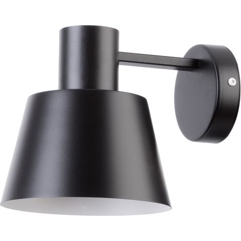 Applique classica nera interno bianco E27 15W DUNKA