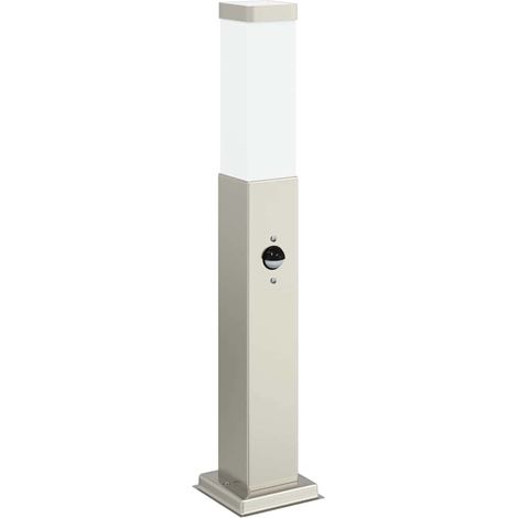 vidaXL Borne lumineuse avec détecteur 50 cm en acier inoxydable IP44 (1/5)
