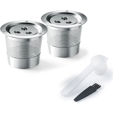 Capsules de café réutilisables K-Cups pour machine à café Ninja Dual Brew, accessoire pour café filtre compatible avec la machine Ninja CFP201 CFP301 Dual Brew Pro (paquet de 2) (1/5)