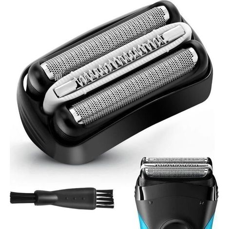 32B Tête De Rasage électrique Pour Braun Série 3 Compatible,Pièce De Rechange Pour Tête De Rasage Noire Série 3 300S/301S/310S/320S (1/5)
