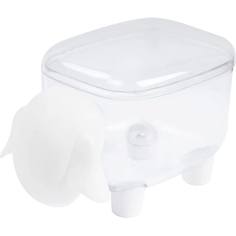 Boîte de rangement de bureau créative et anti-poussière pour cure-dents, cotons-tiges, mouchoirs, etc. Jolie boîte en forme de mouton (1/5)