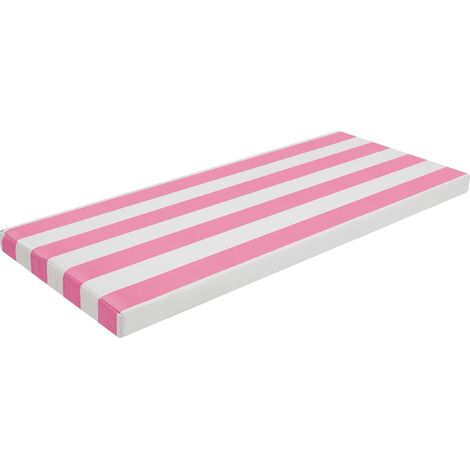 Coussin de banc d'extérieur, matériau imperméable, confort haute densité, Rose (1/2)