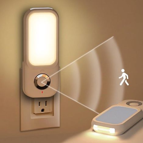 Luce notturna intelligente con sensore di movimento, applique a LED ricaricabile, luminosità regolabile, funzione torcia, accensione automatica (1/5)