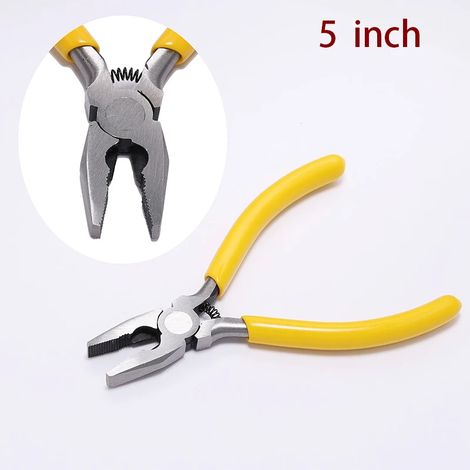 Petits outils de bijouterie : pince coupante diagonale de 12,7 cm avec aiguilles à courbure arrondie (1/5)