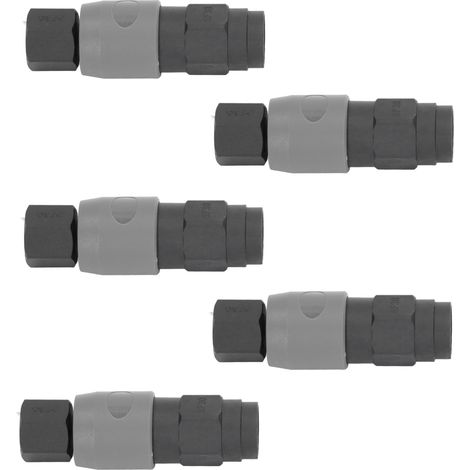 5 jeux de raccords pneumatiques, coupleurs d'air, connecteurs rapides de type C, filetage femelle autobloquant (SF+PF-30) (1/5)