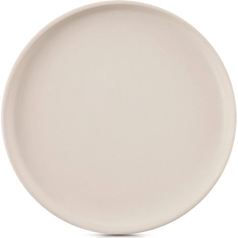 Keramik-Speiseteller, cremefarben, 26,5 cm, spülmaschinenfest