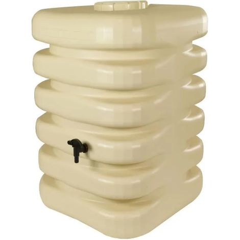 Belli Cubique Regenwasserauffangbehälter 350 Liter Beige