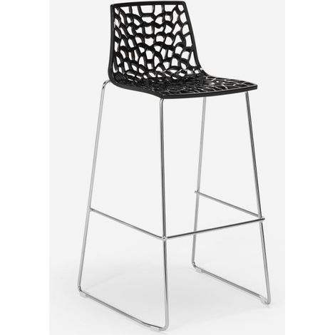 Grand Soleil Küchenbarhocker 74 cm design Spider Slitta - Schwarz