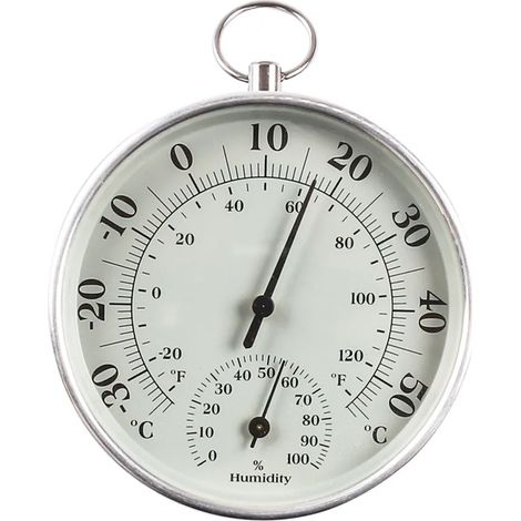 Termómetro e Higrómetro - Termómetro e Higrómetro de invernadero ideal para controlar la temperatura y la humedad máximas y mínimas, fácil montaje en pared (1/4)