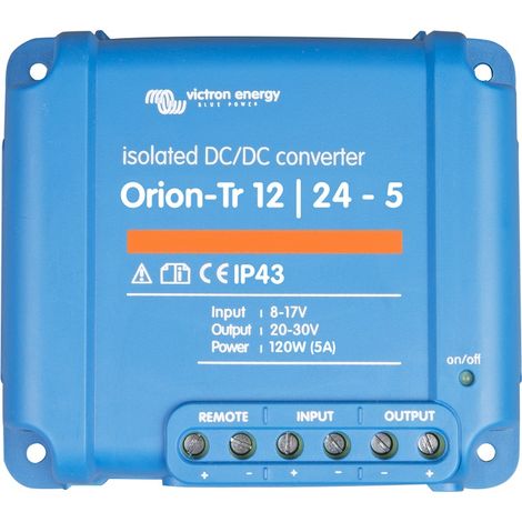 Convertidor DC-DC Orion 12V/24V 5A (120W) Aislado
