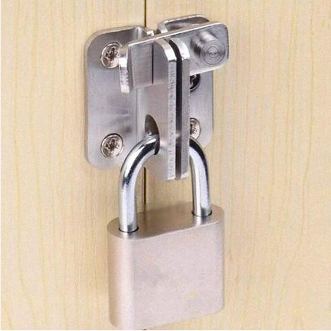 Acier Inoxydable Cadenas Moraillon Verrou de Porte de Portail Petite Antivol Loquet de Porte pour Toilettes Fenêtres Meubles pour Animal Domestique Verrou de Portail, Gauche MOONSTARS (1/3)