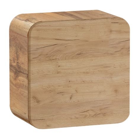 Caisson meuble haut de salle de bain - Chêne artisanal doré - L35-H35-P22 - ARRIBA (1/3)