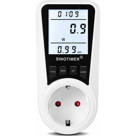 Green Mobility-DDS109L Compteur d'énergie électrique numérique Wattmètre Équipement de surveillance Puissance Électricité KWH Analyseur de compteur d'énergie, Modèle: Jauge européenne multicolore (1/5)
