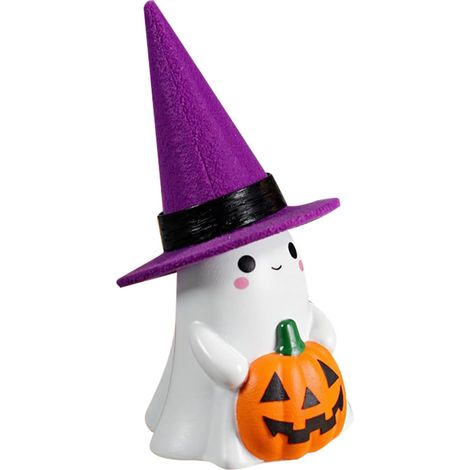 Figurine Fantôme LED Mignon Fête Saisonnier Festif Fantômes Halloween aux Chapeaux de Sorcière Pour Table Bureau Plateau Étagère Cheminée Maison (1/5)