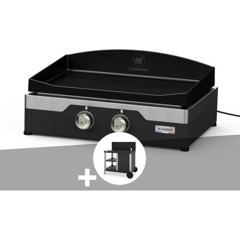 Kit plancha électrique Allure 260 Duo Le Marquier + Desserte