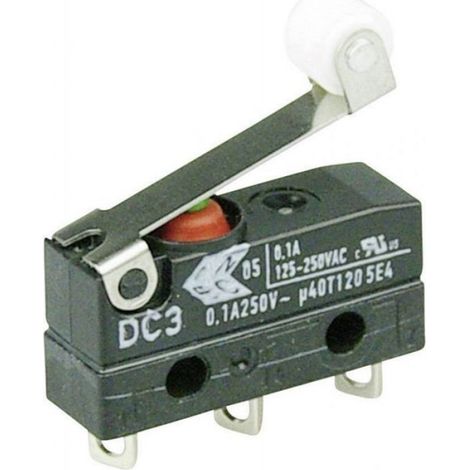 Interrupteur electronique Zf DC3C-A1RB Microrupteur DC3C-A1RB 250 V/AC 0.1 A 1 x On/(On) IP67 à rappel 1 pc(s)