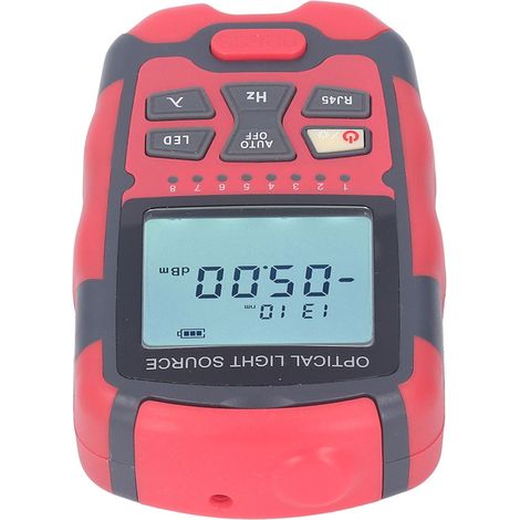 Optischer Faserleistungsmesser, Singlemode, Dualwellenlänge (1310 nm, 1550 nm), Glasfaserlichtquelle mit RJ45-Anschluss und Leitungsfindung (1/5)