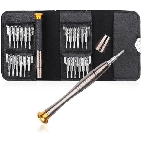 25 en 1 Tournevis Electronics outils de réparation Wallet Set (1/4)