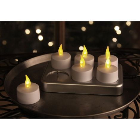 Vtizikl Kit Candele Candeline A Led Fiamma Tremolante Lumini Con Batterie Incluse Calda - -24 Pezzi -