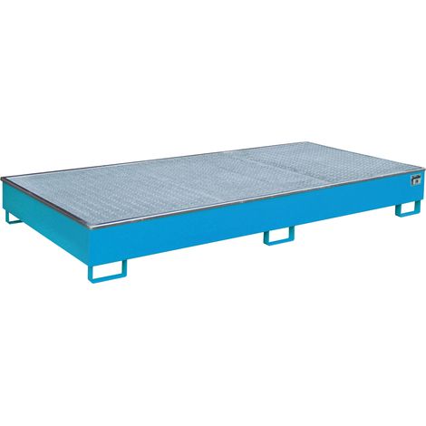 Bauer Regalwanne mit PE-Einsatz RW-GR 2700-2 PE, lackiert, Lichtblau
