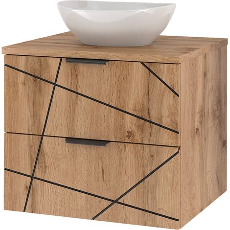 Mobile bagno con lavabo Teren marrone 60cm (1/5)