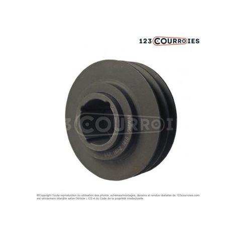 Poulie trapézoïdale diamétre variable PVAR160/B/2MA