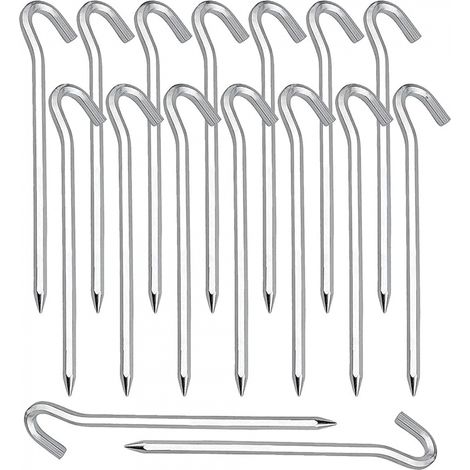 piquets de tente de sol en de pour le camping en plein air le pique-nique la randonnée et la pêche 18 cm 20 Alliage D'Aluminium (1/5)