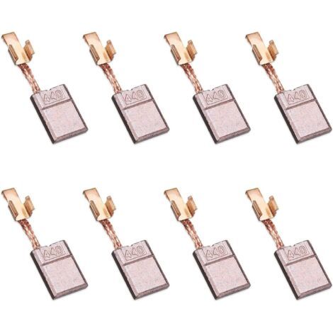 Pièces détachées pour perceuses-visseuses à percussion : lot de 8 balais en carbone avec revêtement cuivré, compatibles avec modèles Makita BTD143, DSC191Z, BTW130, DHP448, DHP458, DDF448 et autres ap