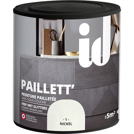 ID PITTURA PAIETTATA SENZA PRIMER PAILLET COLORE NIKEL - 0.5 LT (1/4)