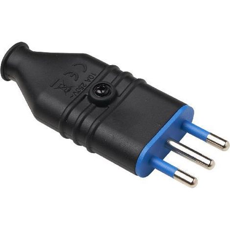 SPINA ANTISCHIACCIAMENTO 10A 2P+T NERO MAURER - CF. BUSTA