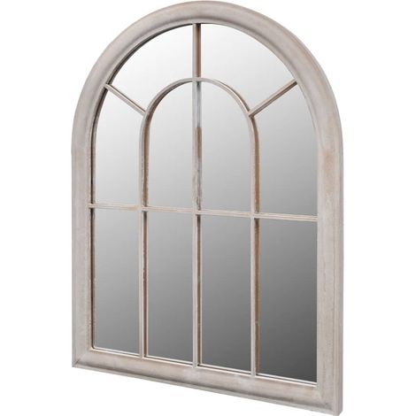 Miroir de jardin d'arche-Miroir décoratif rustique 69x89 cm Intérieur/extérieur 489813 (1/4)